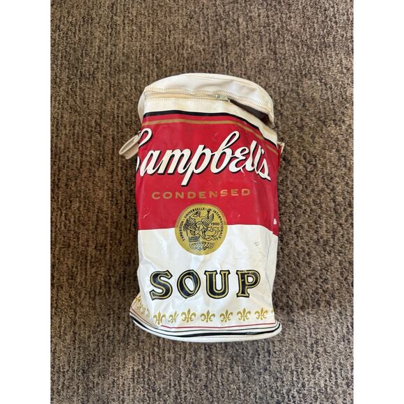 Campbells SOUP Can Bag~60s Pop Art~Andy Warhol Tote/Beach Bag~Vtg MCM**READ**
